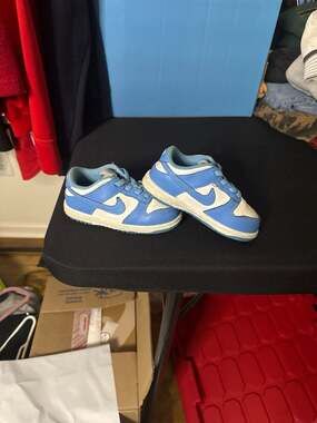 Nike Dunk Low University Blue UNC Toddler Shoes CW1589-103 Size 8C